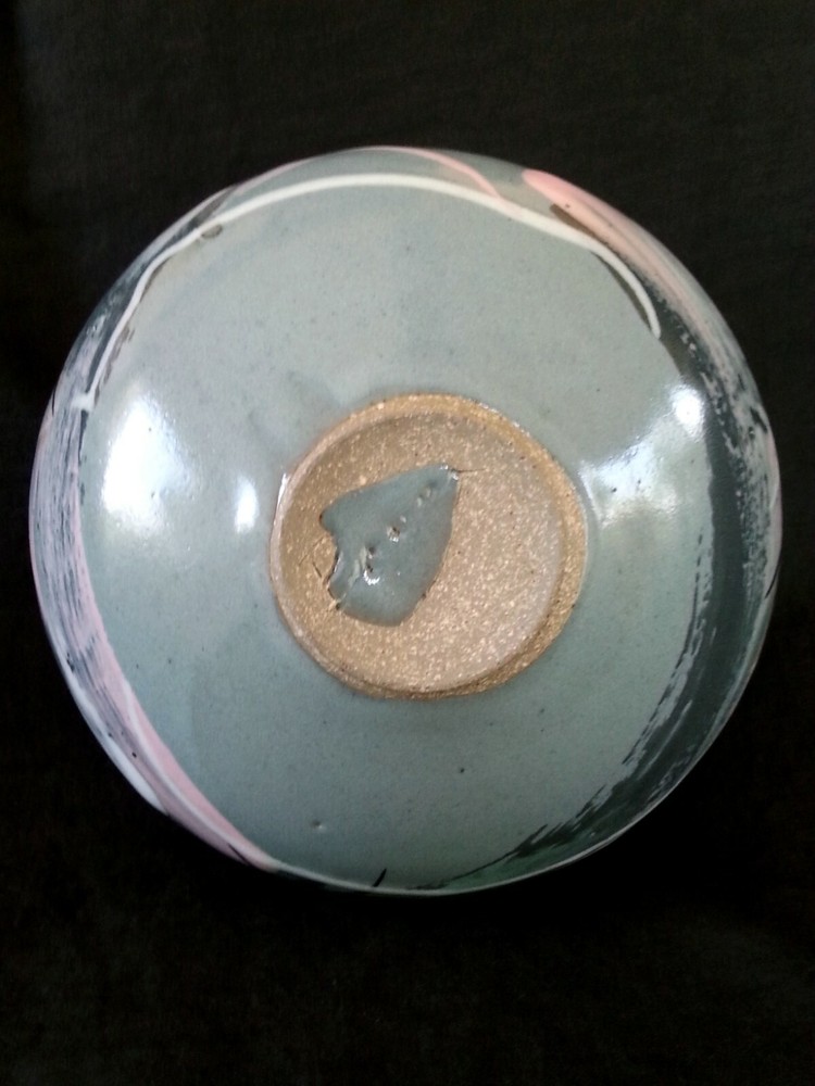 Vintage studio pottery stoneware gray vase 7.5 inches
