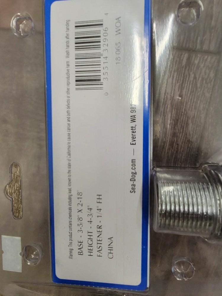 SDG Chrome Zinc Antenna Base 329300-1