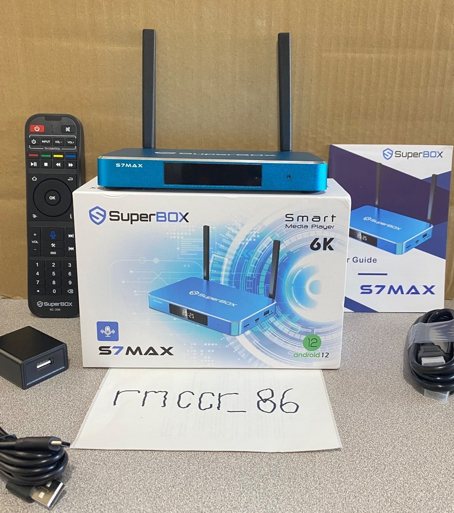 New SuperBOX S7 Max - 7 Day Time Shift Android Streaming - Same Day Sipping