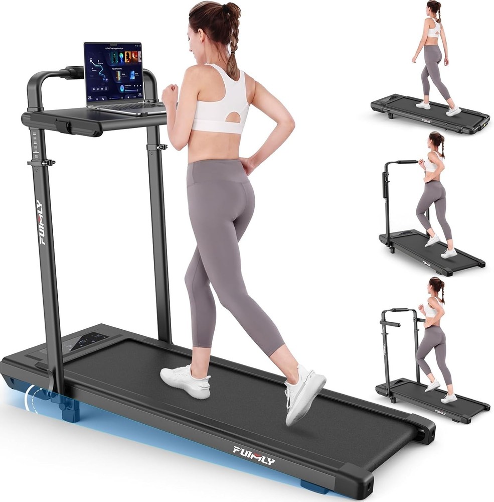 2.5HP Powerful Treadmill Machine w/Adjustable Height&Removable Desk Workstation
