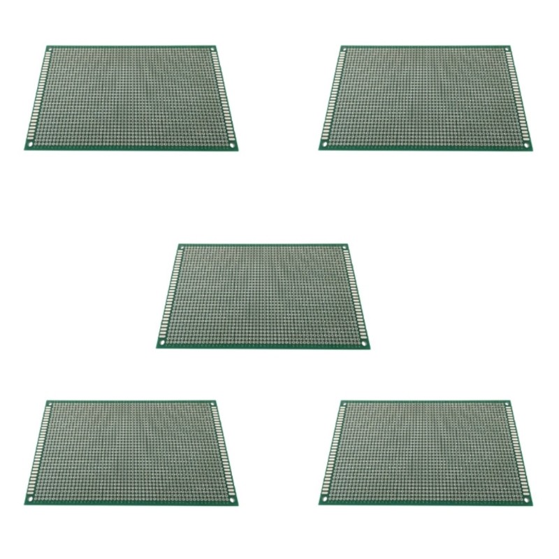 5Pcs Double Side PCB Board Large PCB Circuit Board 9x15cm for Soldering