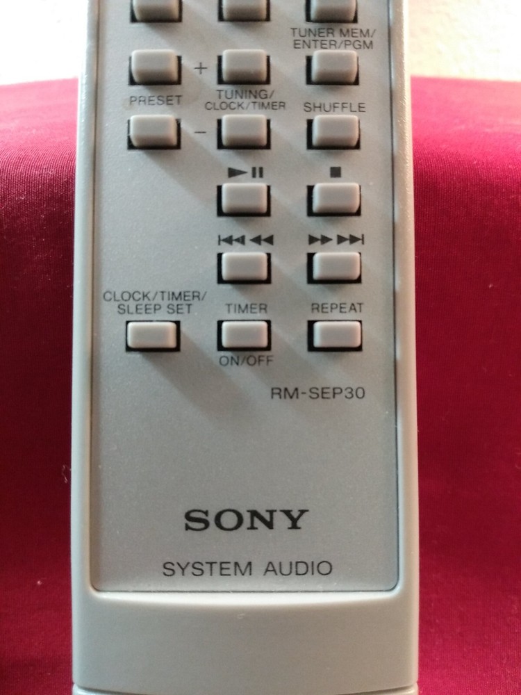 Sony Hi-Fi Component System Remote Control Works With System CMT-EP30 GRAY...