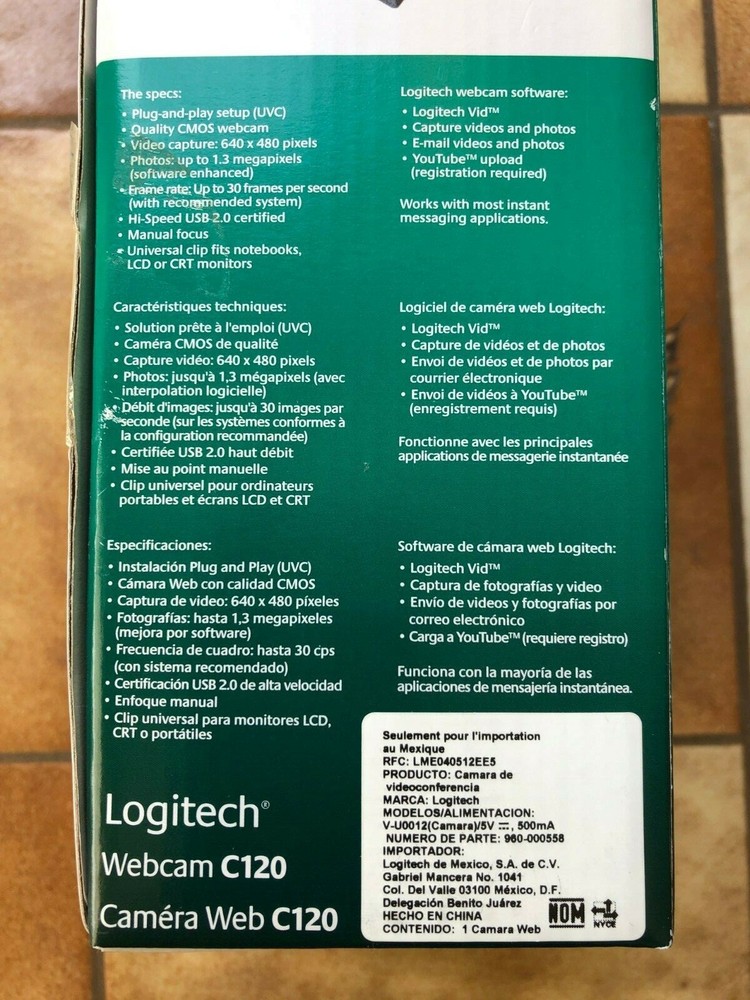 Logitech C120 Web Cam