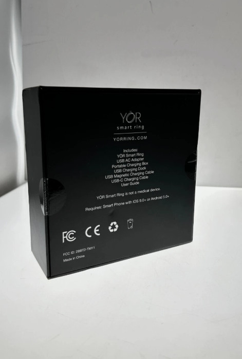 YoR Smart Ring Silver Size 7 Body Sleep Tracking