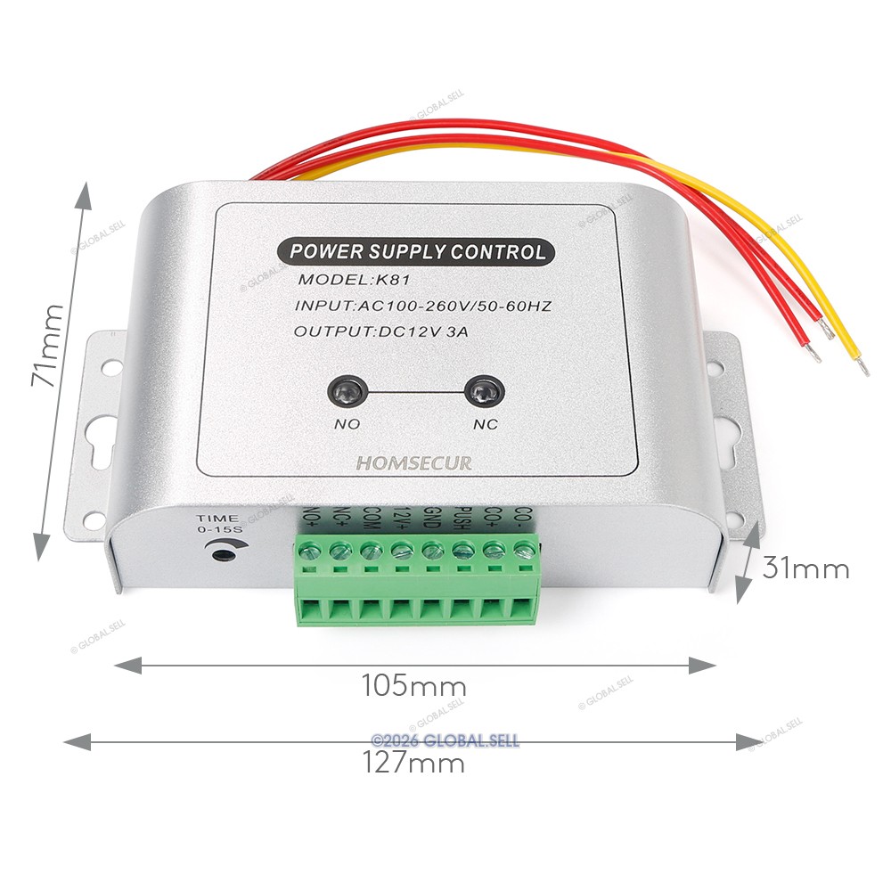 HOMSECUR APP WIFI Password Access Control Set NC Strike Lock