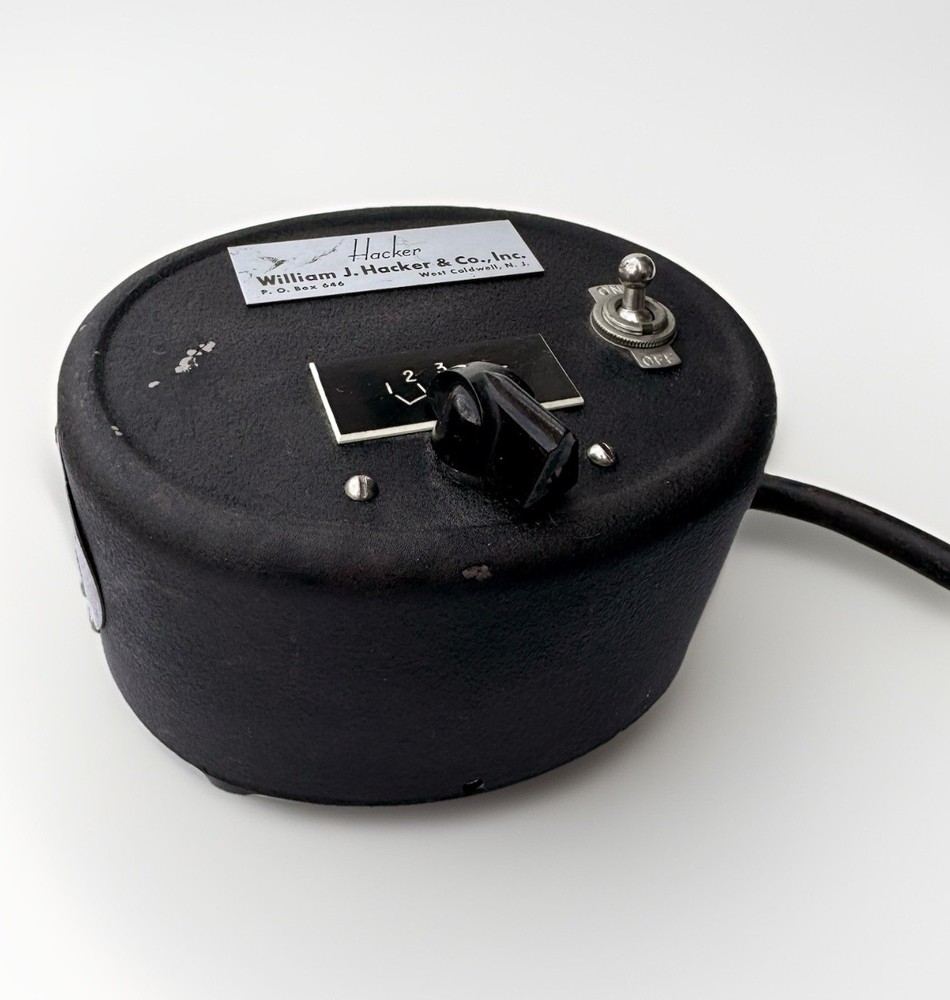 Vintage William J Hacker Control Unit Variable Speed Power Controller Retro