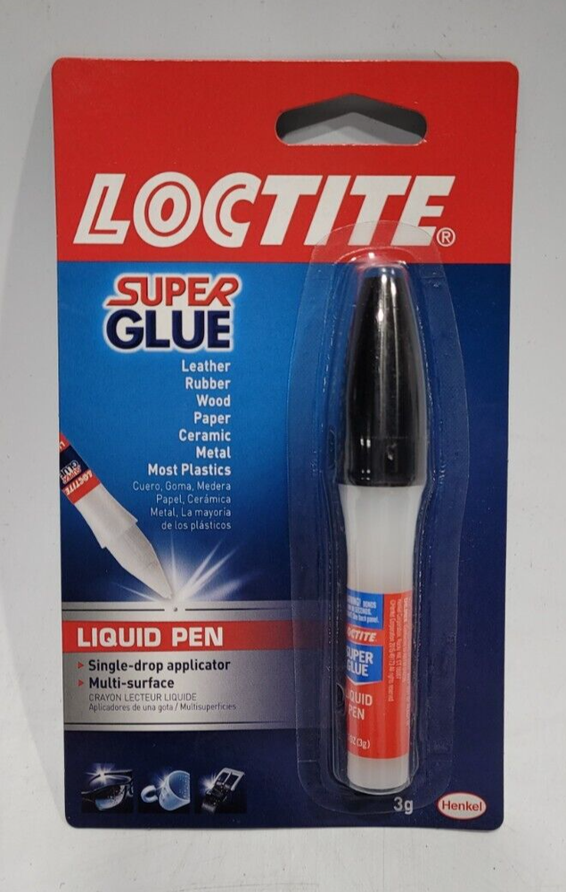 Loctite Super Glue Liquid Pen Multi-Surface Single Drop Applicator 3g