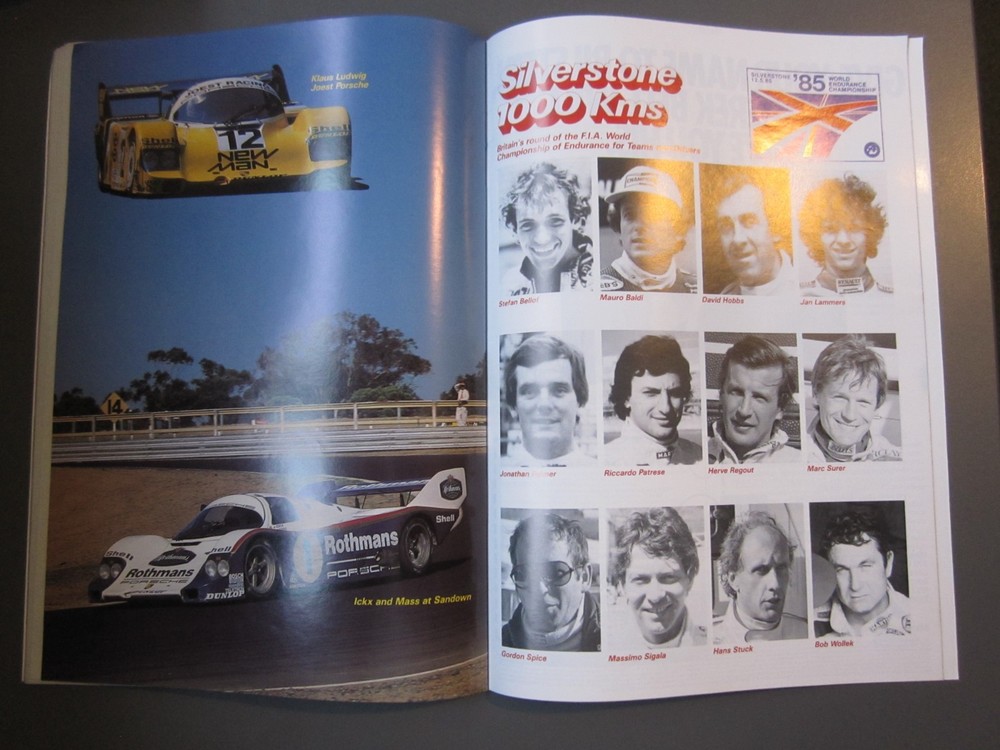 Silverstone 1000 KM World Endurance programme 12 May 1985
