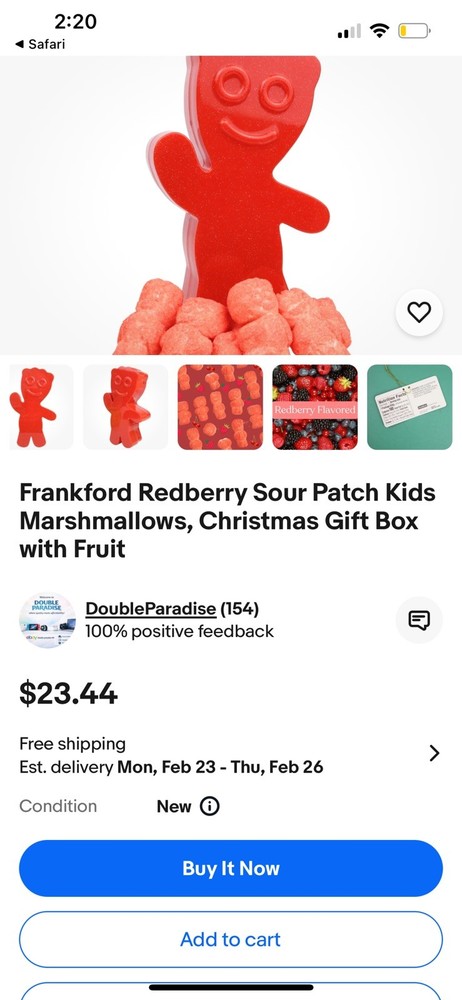 Sour Patch kids, Redberry Marshmallows
