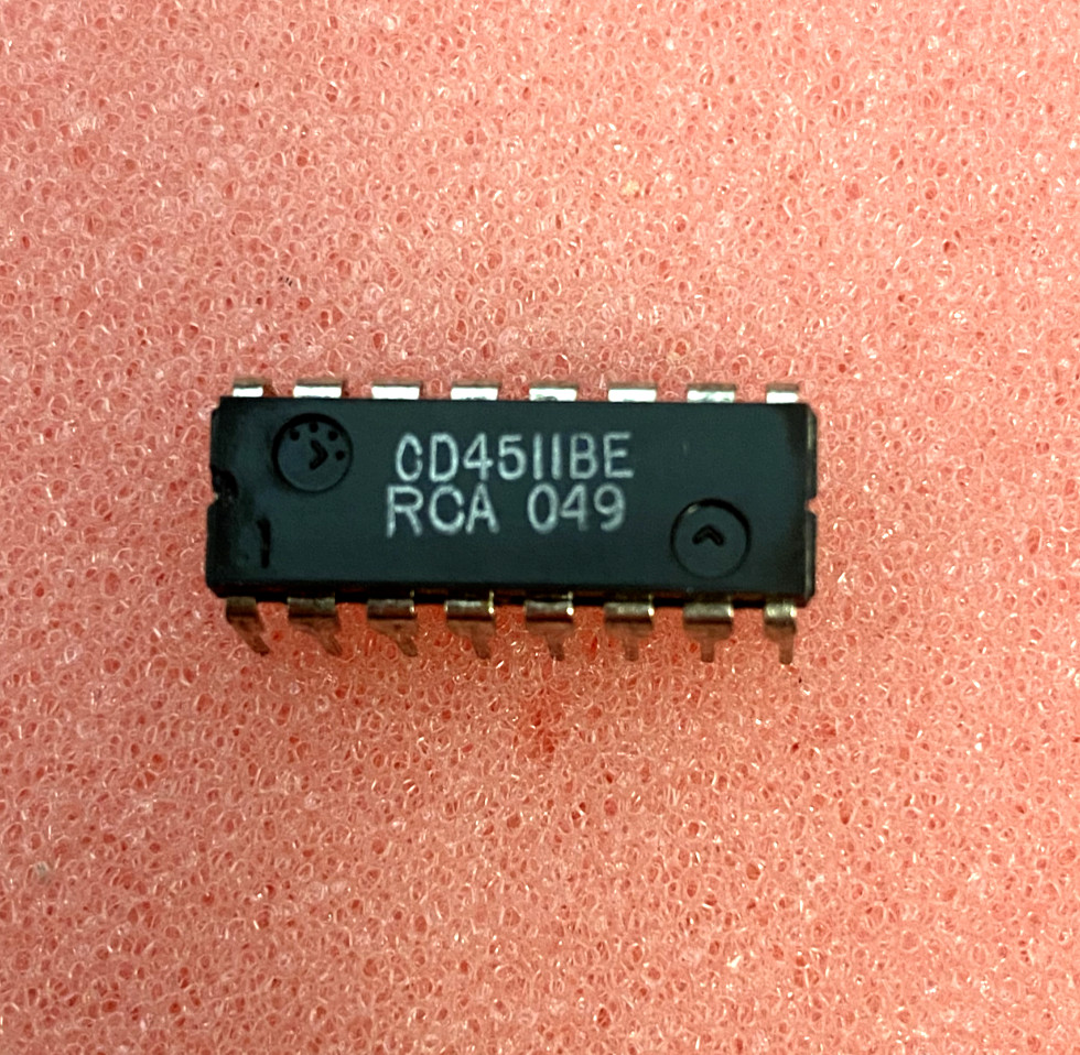 RCA CD4511BE IC DRVR 7 SEGMENT 16DIP