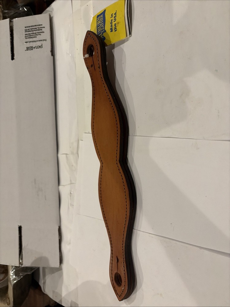 Auburn Leather Slobber Strap Pair New