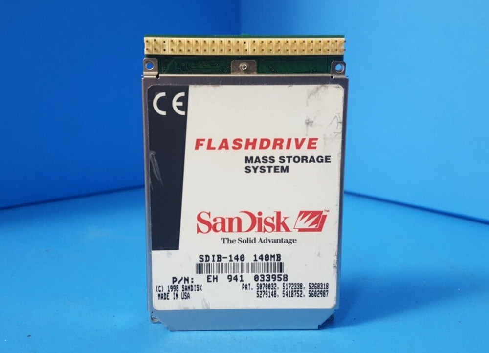 FLASHDRIVE, SDIB-140, SANDISK, MASS STORAGE SYSTEM, 140MB
