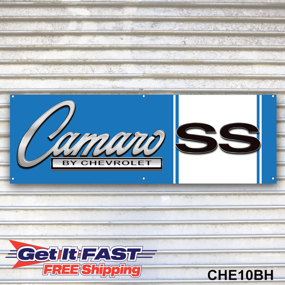 Chevy Camaro SS Banner Sign Wall Art