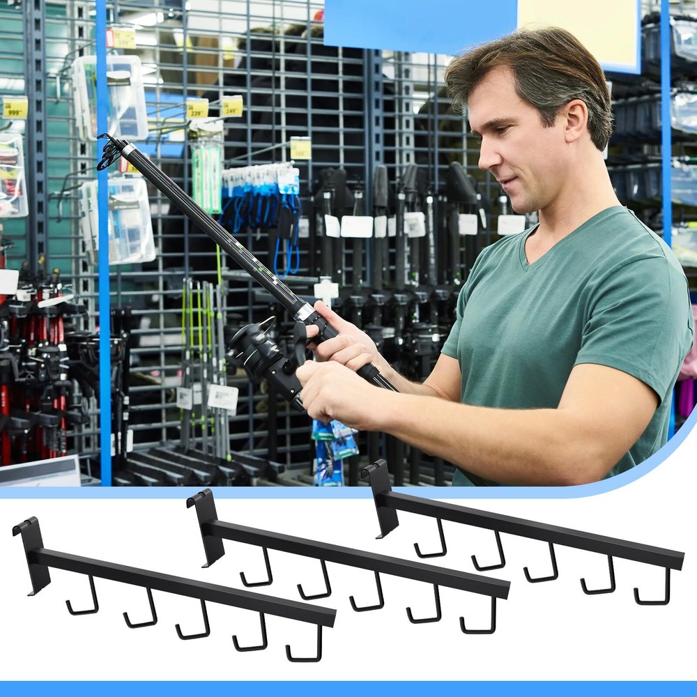 5 Pack Gridwall Waterfall Faceout with 5 Hooks Gridwall Clothes Hanger Gridwa...