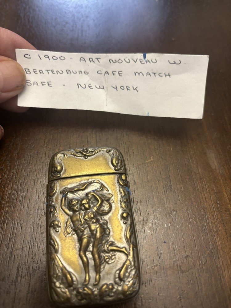 1900 Ornate Match Safe