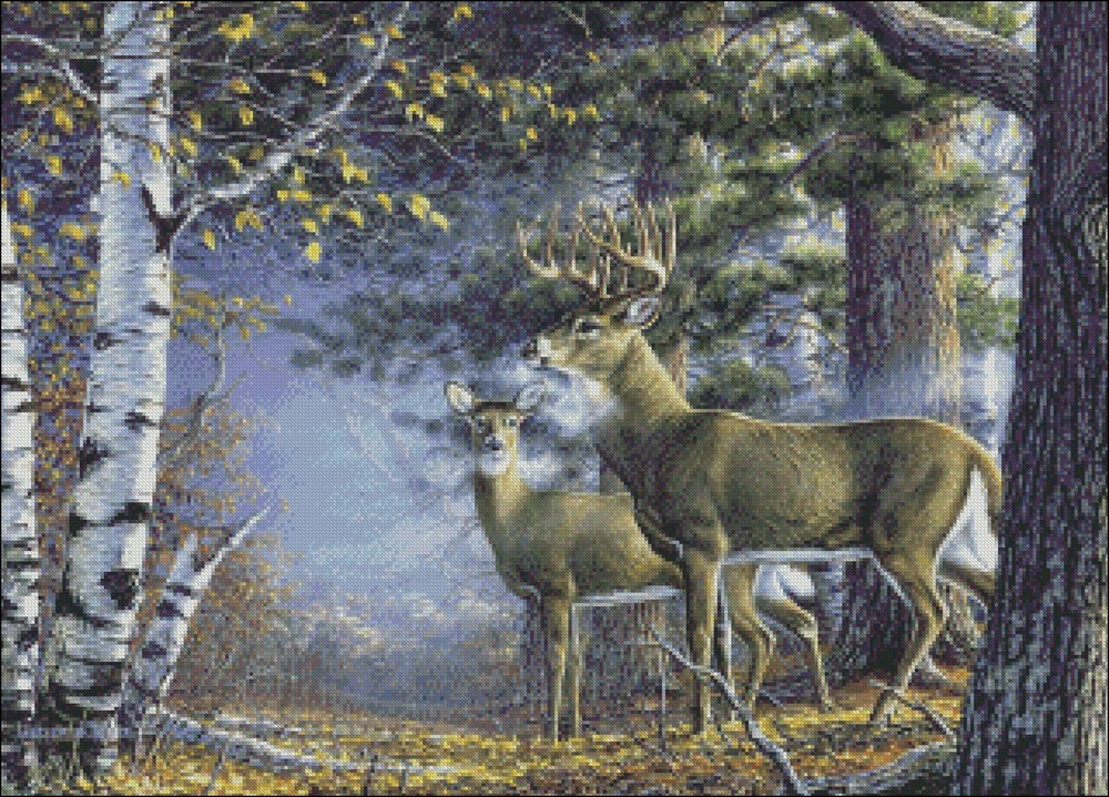 Cold Snap - Chart Counted Cross Stitch Patterns Needlework DIY DMC Color 14 ct