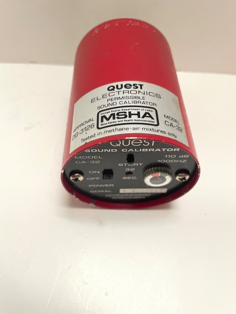 1 QUEST ELECTRONICS CA-32 PERMISSIBLE SOUND CALIBRATOR