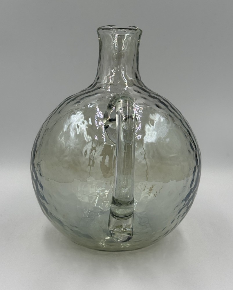 Behome Pebble Glass Iridescent Globe Pitcher