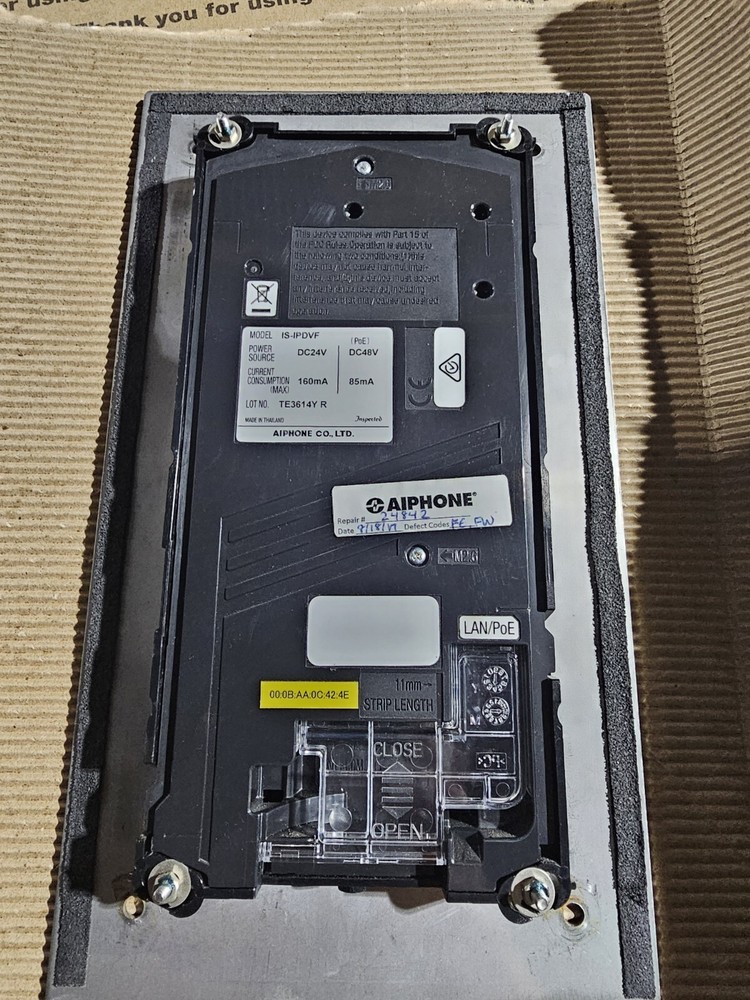 Aiphone IS-IPDVF tested and working.   #z68