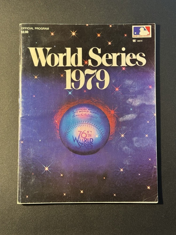 1979 World Series MLB Official Program Pittsburgh Pirates vs. Baltimore Orioles