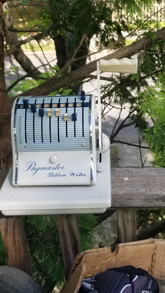 VINTAGE CHECK WRITER PAYMASTER RIBBON WRITER