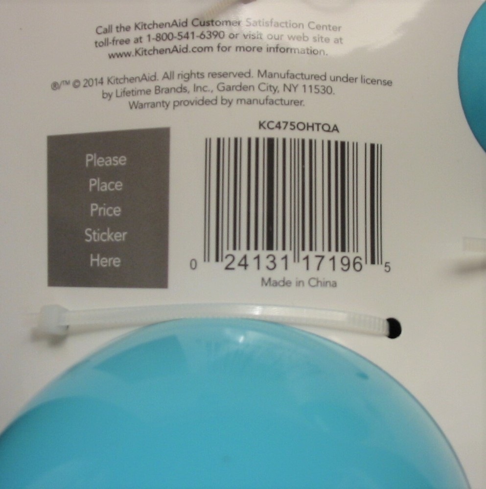 Kitchenaid Turquoise Measuring Cup & Spoon Set - Soft Grip Handles HTQA ~ New