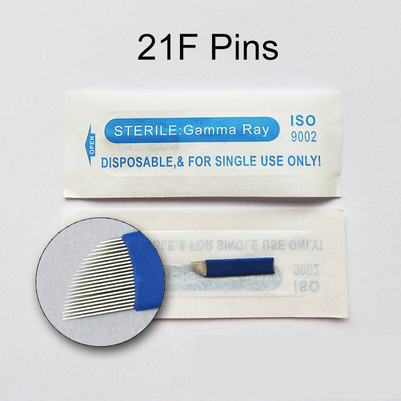 21F Shape Microblading Needles Eyebrow Shape Semi-Permanent Needle Manual Blades