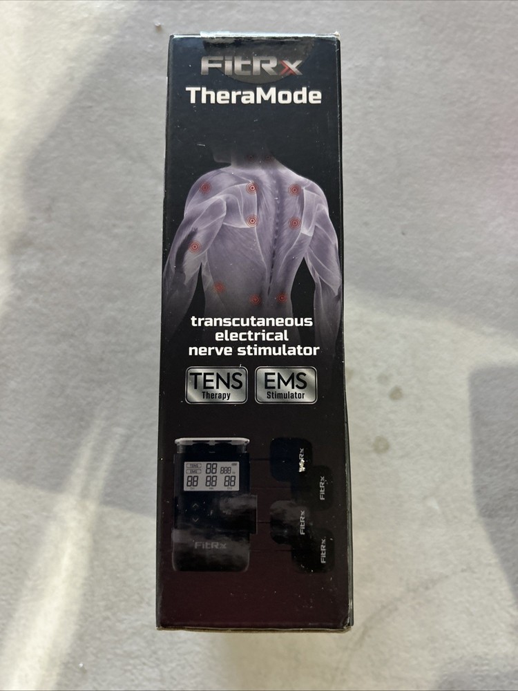 FitRx TheraMode TENS EMS Device Adjustable Intensity Multi-Mode Pain Relief