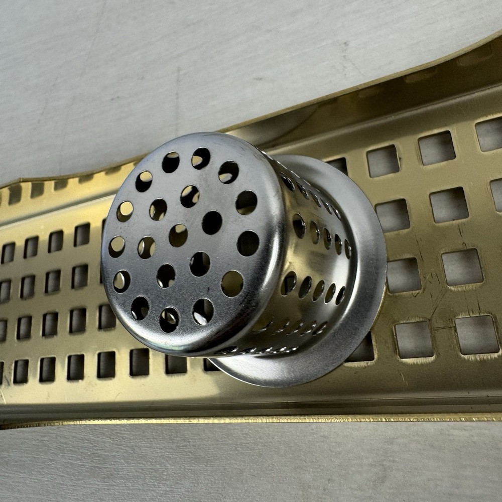 36 Inch Linear Shower Drain Rectangular Floor Drain with Accessories Square Hole