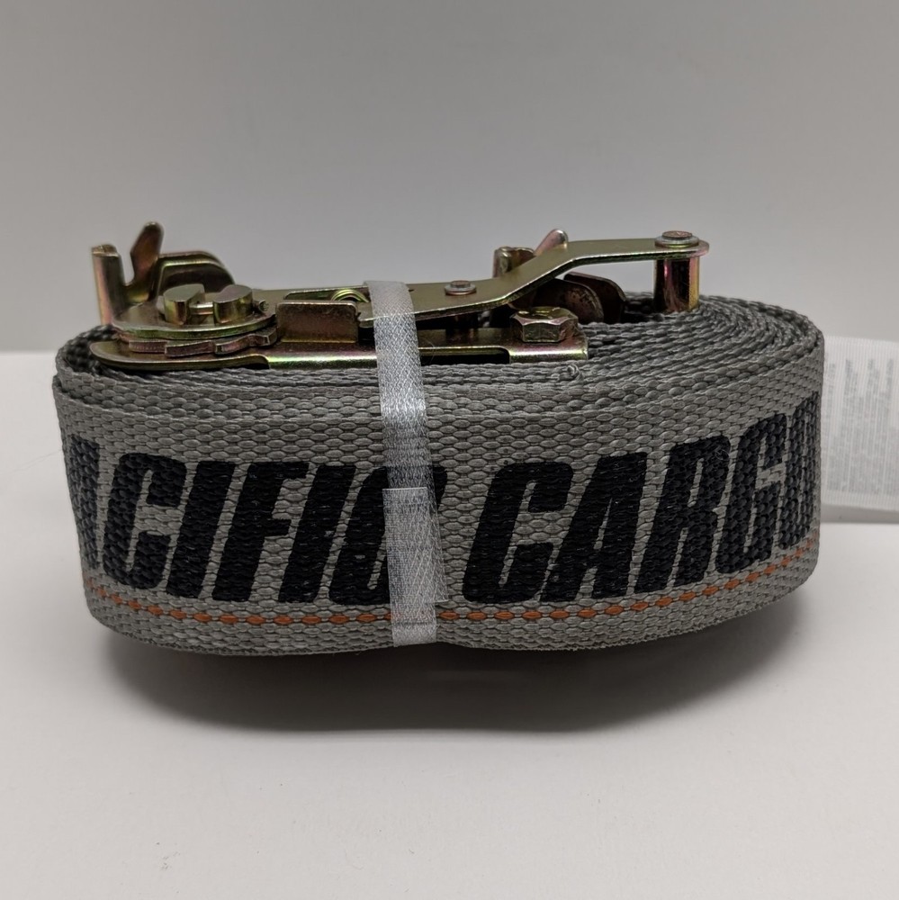 Pacific Cargo Control Ratchet Strap 2x16 WLL 1000 lbs. GRAY