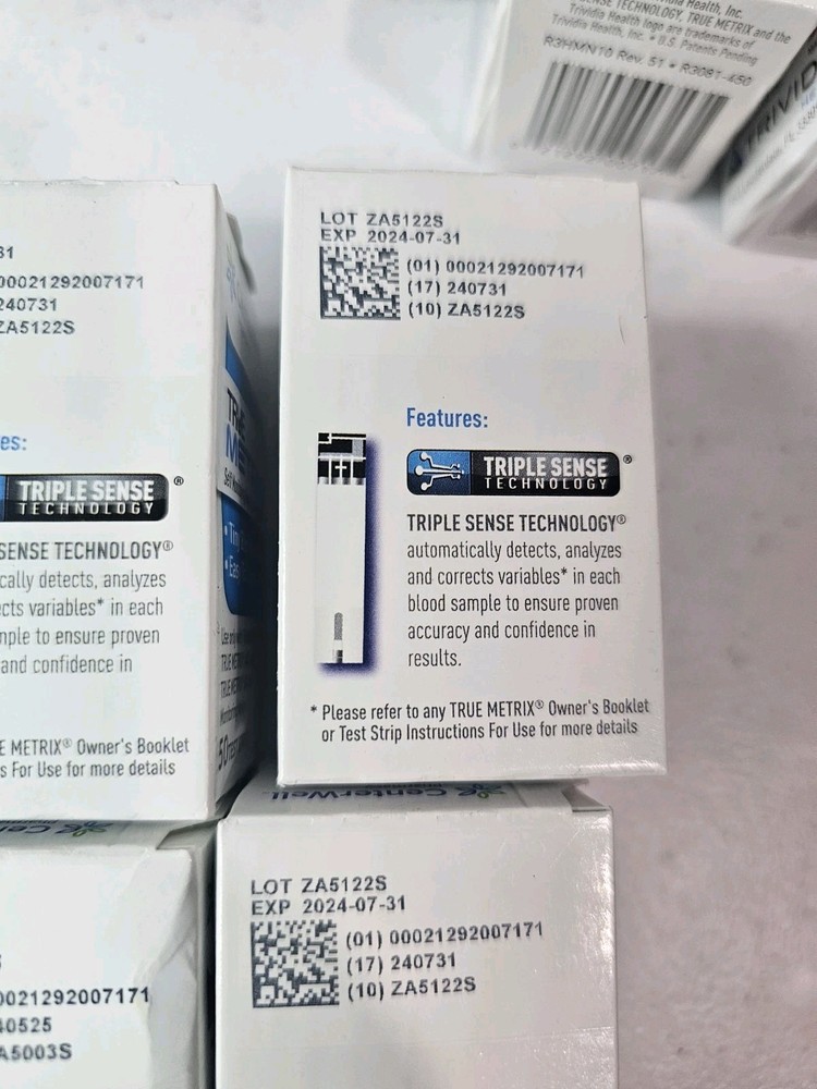 4x50ct True Metrix Test Strips Sealed - EXP. 2024