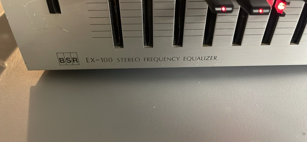 BSR EX-100 Vintage Stereo Frequency Equalizer Tested Working