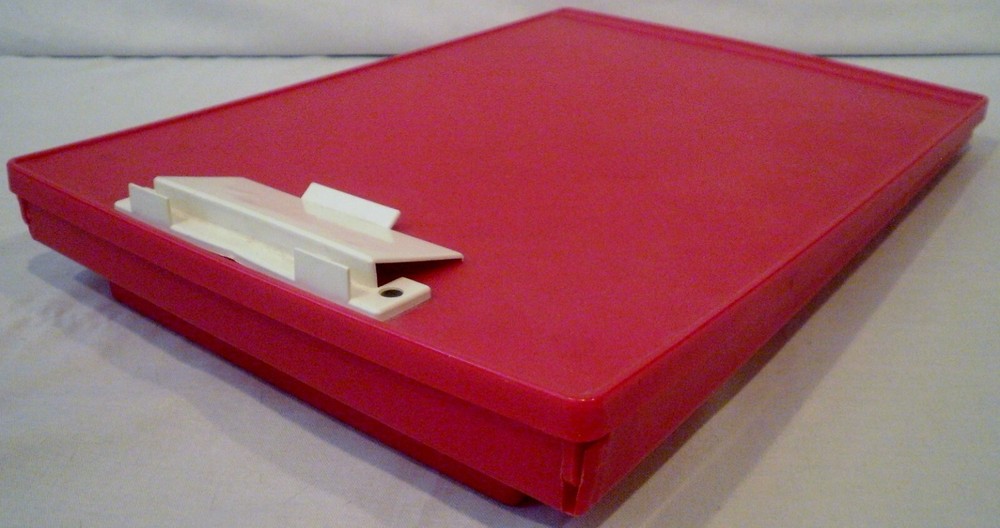 Sun Hill Industries Storage Clipboard Red