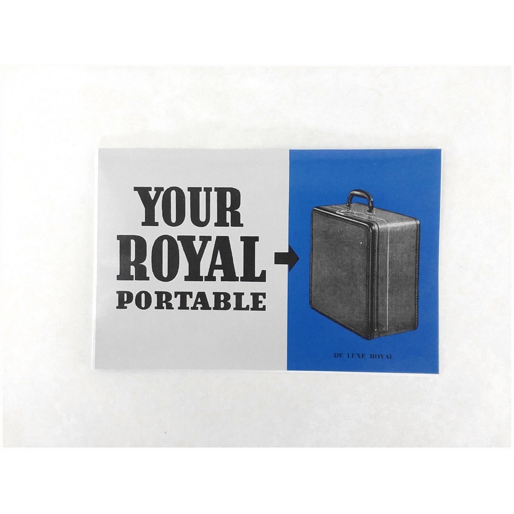 Royal Quiet Deluxe 40s Typewriter User Owners Manuals & Chart Complete Documents