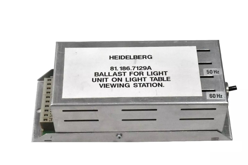 Heidelberg 81.186.7129A Light Table Ballast