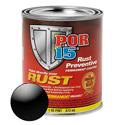 POR-15 Rust Preventive Coating Gloss Black 16oz Stop Rust