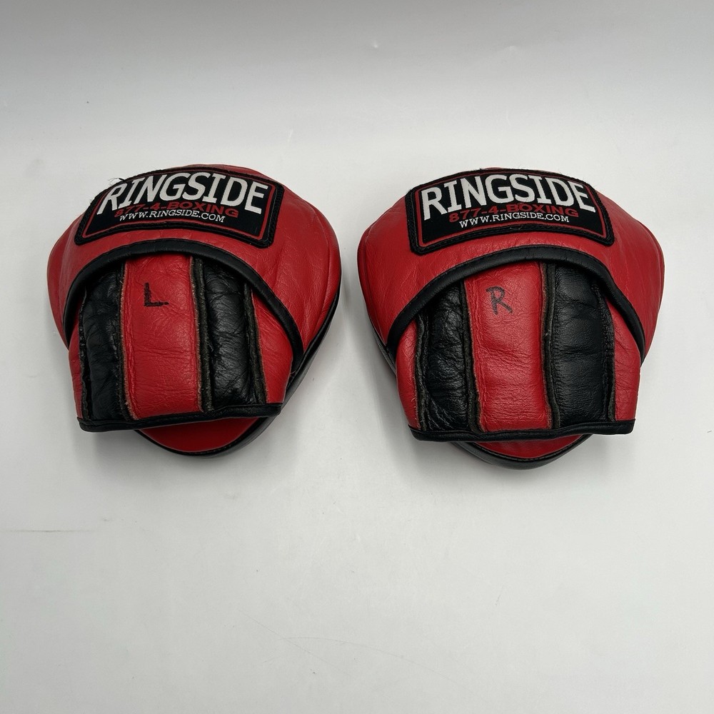 Ringside Mini Boxing Mini Punch Focus Mitt Durable Leather Training MMA Red