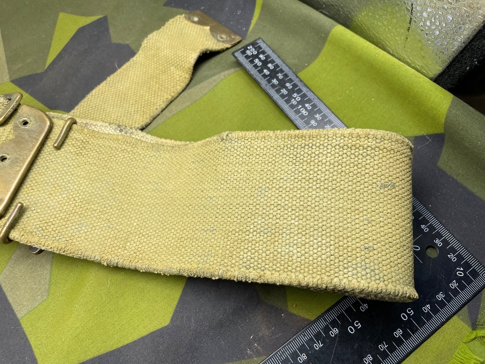 Original WW1 British Army 1908 Pattern Webbing Belt - Approx Size 40" Waist