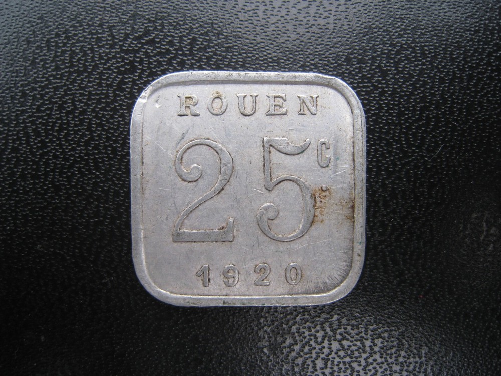 France, Rouen 25 Centimes 1920.