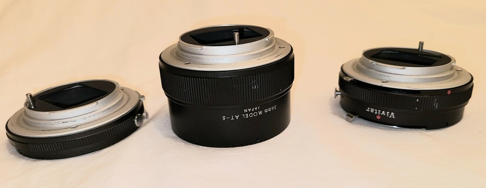 3 Vivitar camera mounts for Minolta