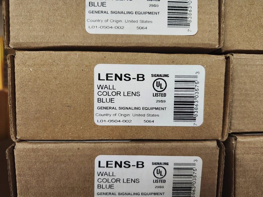 Blue Color Lens, for Wall Units, System Sensor #LENS-B