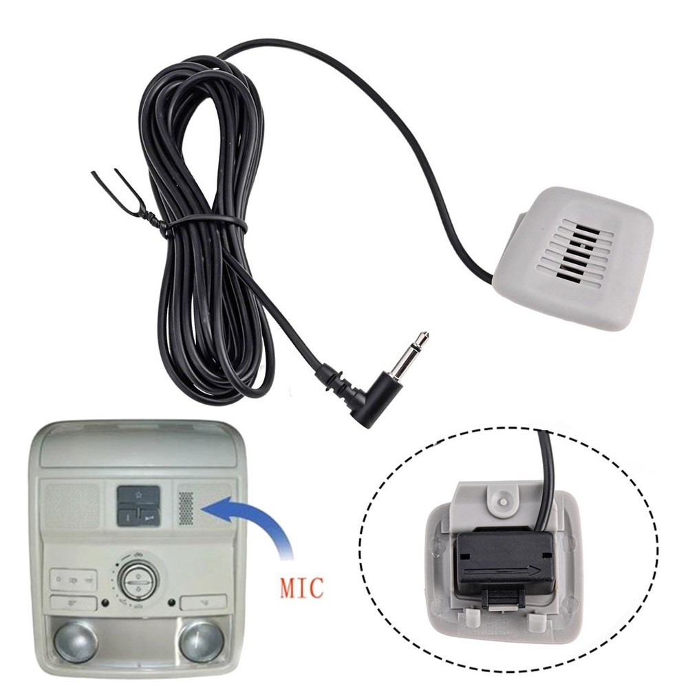 For BMW Car Audio Microphone Stereo External Microphone ABS Material Black