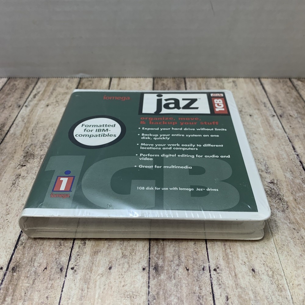 Iomega Jaz 1GB Disk PC Formatted New Sealed