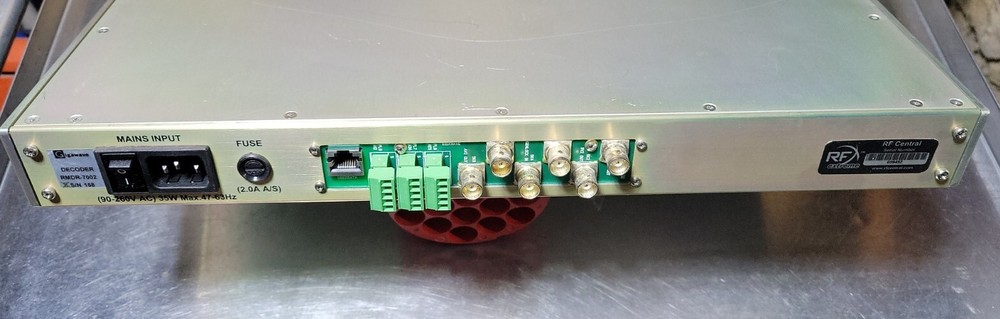 RF Central RFX-HD-DMPEG2 ASI Decoder rmdr-7002