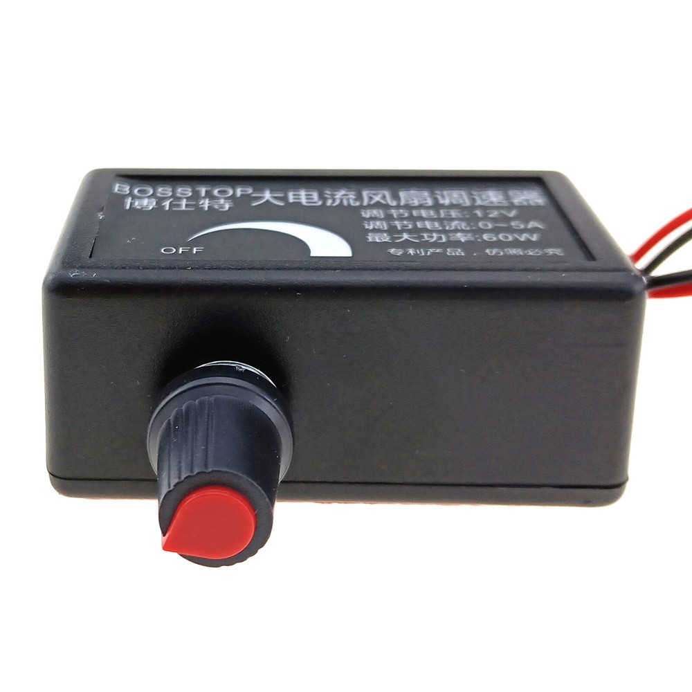 PC Case CPU Fan 3pin Cooler Speed Controller Manul Knob Switch 4pin IDE Input