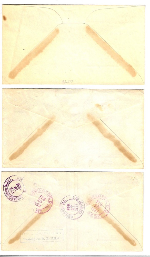 FDC # C20, C21, C22 -- Linprint -- China Clipper series