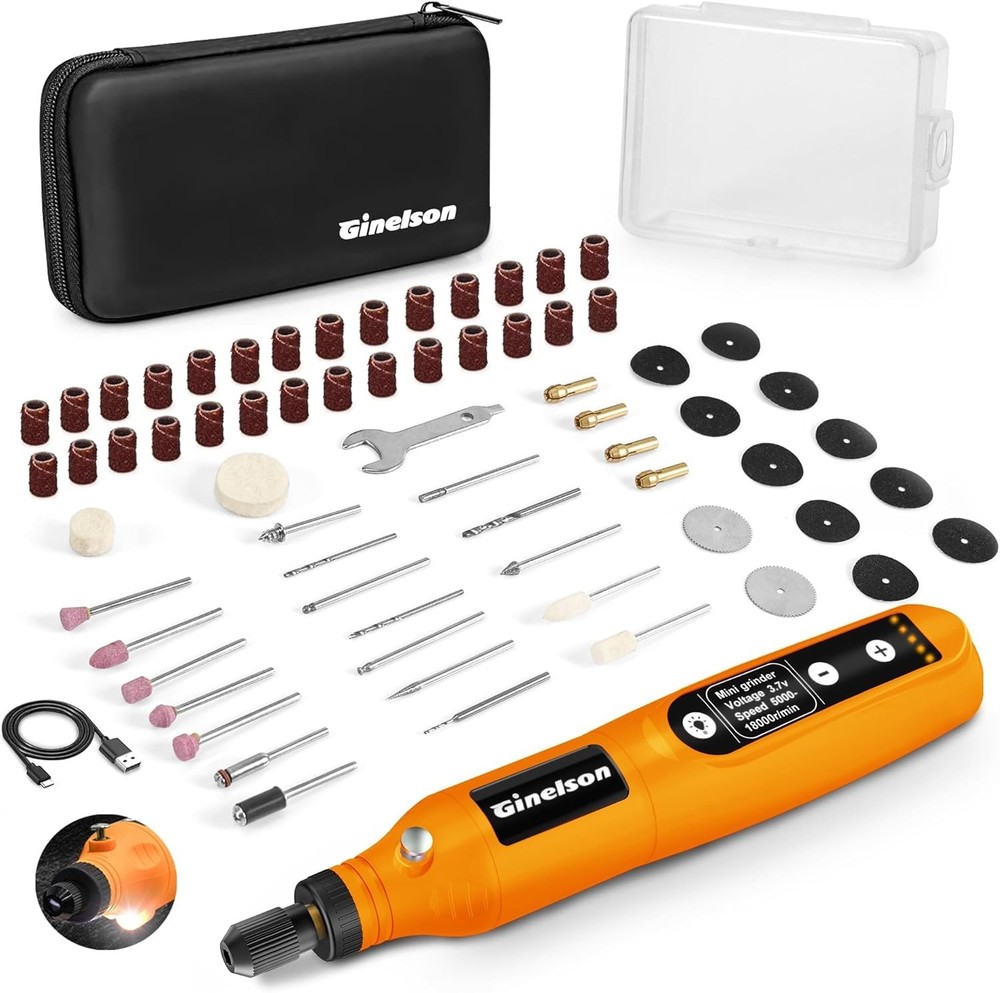Cordless Rotary Tool, 5 Variable Speed Mini Rotary Tool Kit with 70 Accessori...
