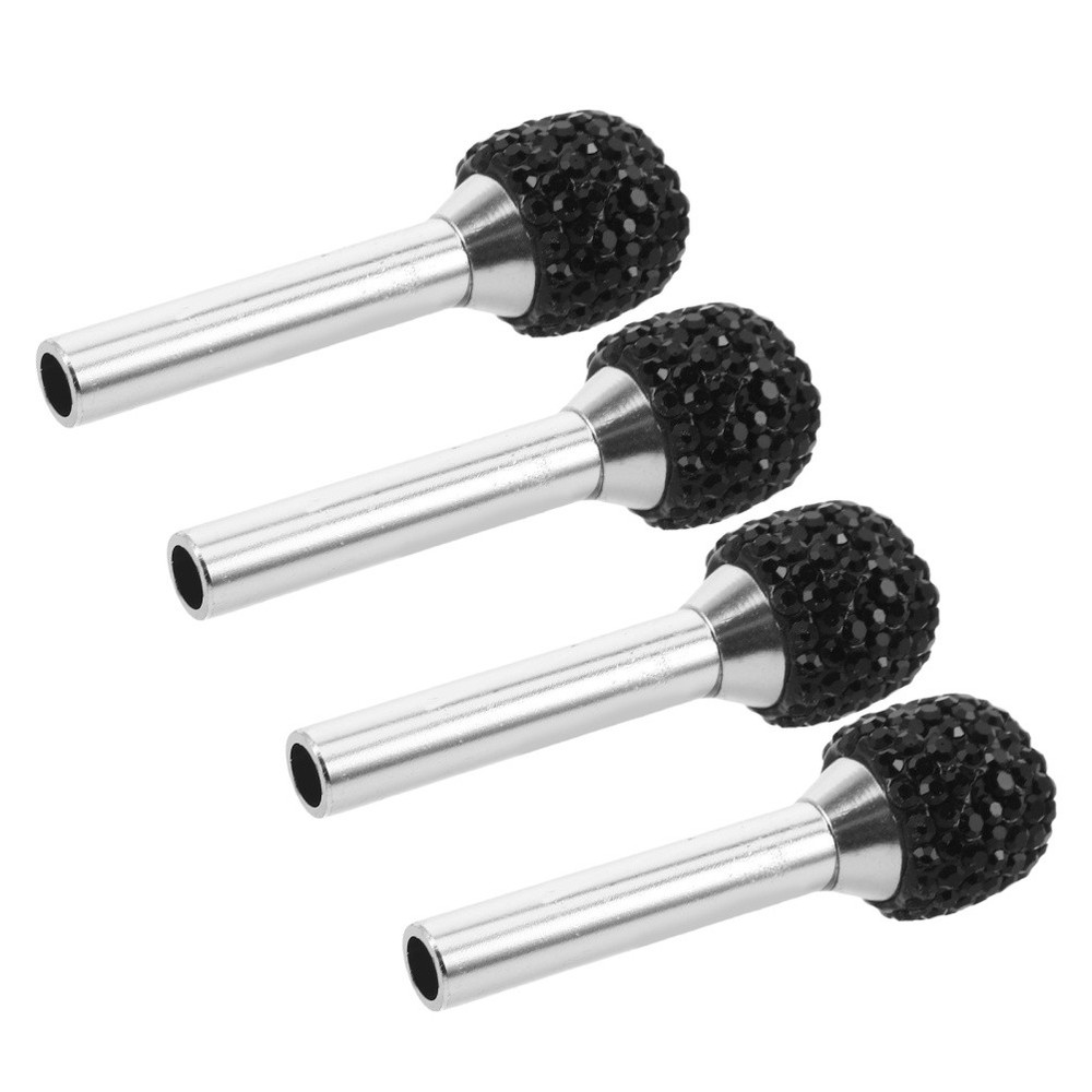 4 Pcs -encrusted Door Handle Car Lock Knobs Pull Pin Automobile Covers