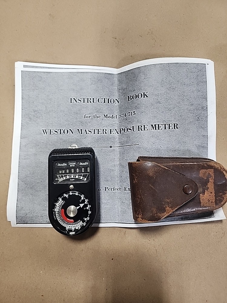 Vintage Weston Master Universal Exposure Light Meter Model 715 Emulsion Speeds