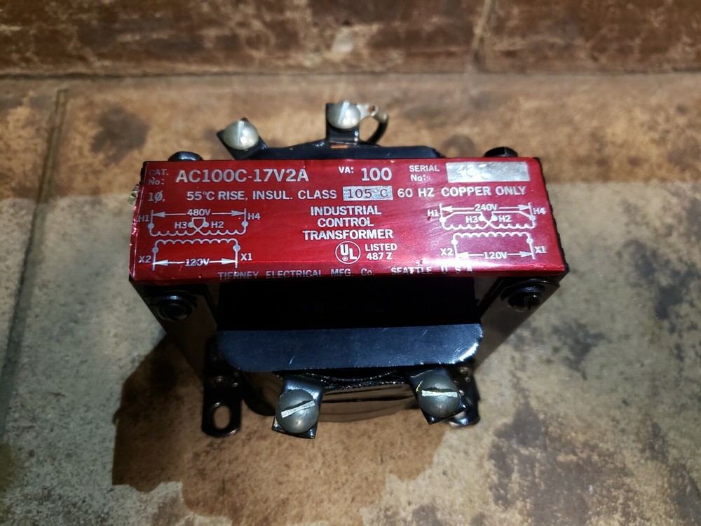 (QTY:1) GENERAL PURPOSE AC100C-17V2A INDUSTRIAL CONTROL TRANSFORMERS VA:100